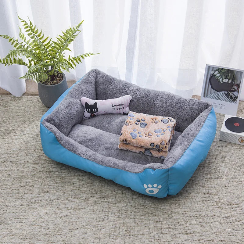 Winter Warm Large Dog Sofa Bed Dog Kneel Cat Mats House Cushion Pet Dog Bed Dog House Soft Nest Dog Baskets Bed For Cat Puppy