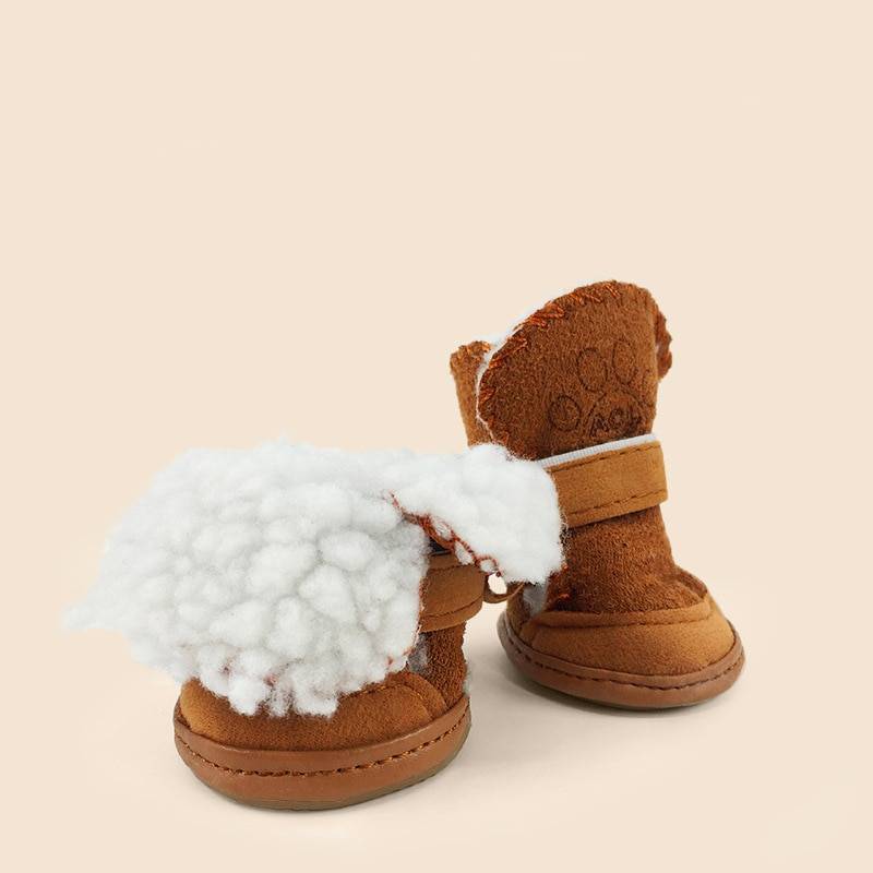 Pet's Plush Winter Socks 4 Pcs Set