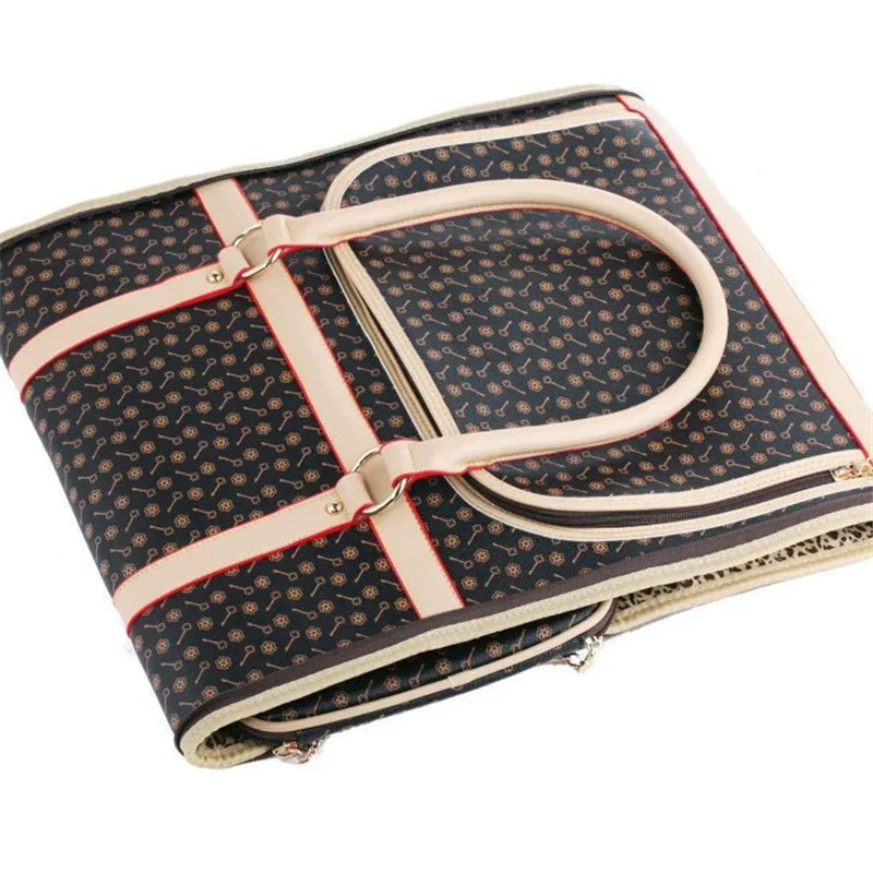 Multifunctional Leather Pet Carrier Bag Luxury Small Dog Carrier Bags Pets Acessorios Cat Carrier Transporte Perro Pet Items