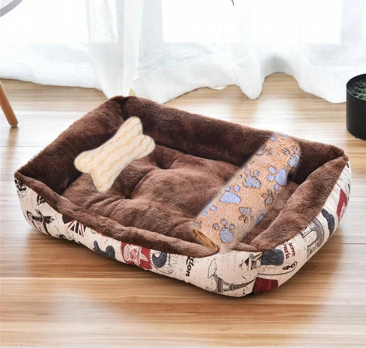 Winter Warm Large Dog Sofa Bed Dog Kneel Cat Mats House Cushion Pet Dog Bed Dog House Soft Nest Dog Baskets Bed For Cat Puppy