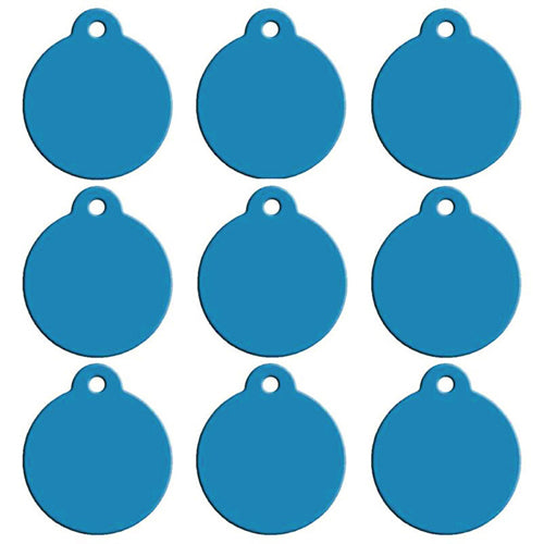 Blank Aluminum Cat ID Tags Set