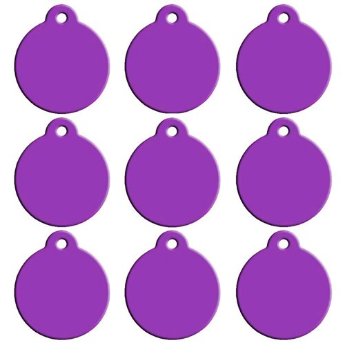 Blank Aluminum Cat ID Tags Set