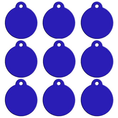 Blank Aluminum Cat ID Tags Set