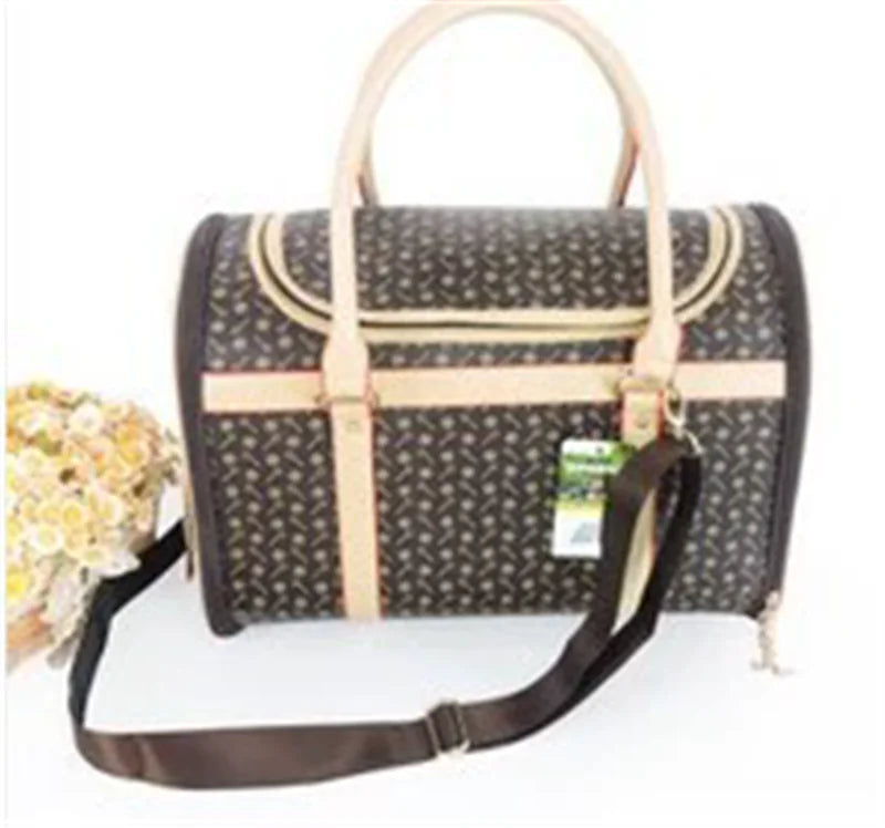 Multifunctional Leather Pet Carrier Bag Luxury Small Dog Carrier Bags Pets Acessorios Cat Carrier Transporte Perro Pet Items