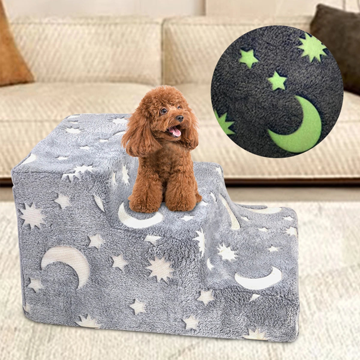 Hot Sale Removable Washable Cover Non Slip Bottom Dog Steps Pet Dog Stairs Pet Stairs for Beds and Couch