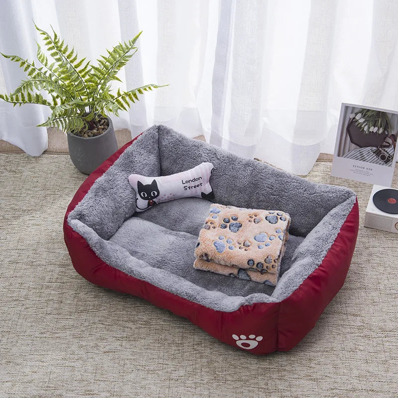 Winter Warm Large Dog Sofa Bed Dog Kneel Cat Mats House Cushion Pet Dog Bed Dog House Soft Nest Dog Baskets Bed For Cat Puppy