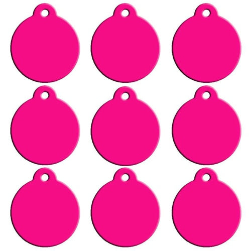 Blank Aluminum Cat ID Tags Set