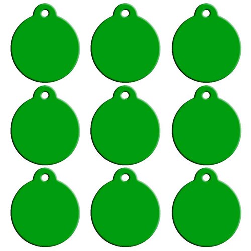 Blank Aluminum Cat ID Tags Set
