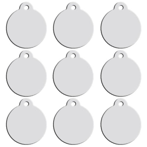 Blank Aluminum Cat ID Tags Set