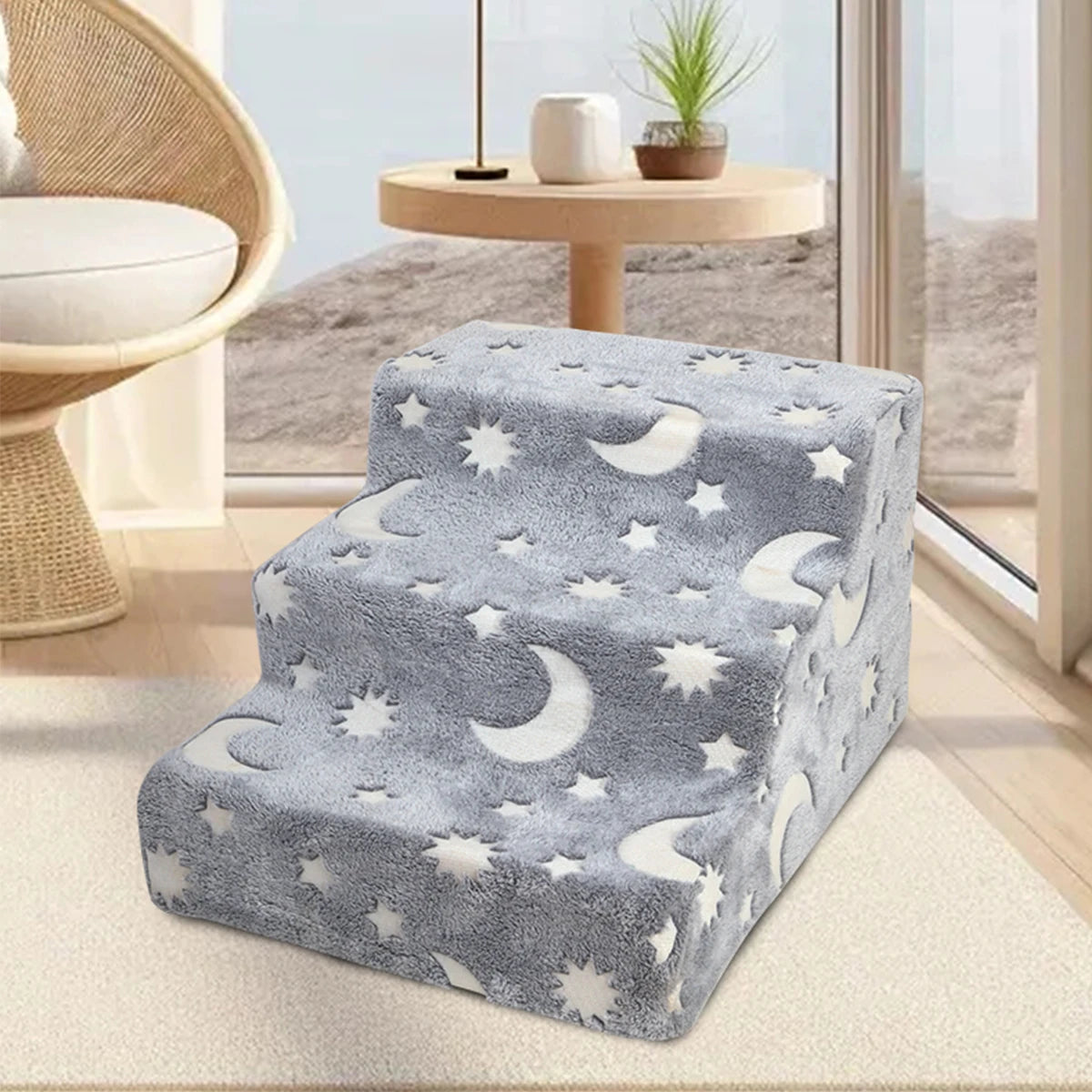 Hot Sale Removable Washable Cover Non Slip Bottom Dog Steps Pet Dog Stairs Pet Stairs for Beds and Couch