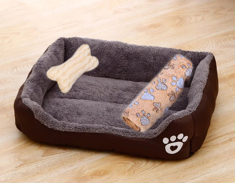 Winter Warm Large Dog Sofa Bed Dog Kneel Cat Mats House Cushion Pet Dog Bed Dog House Soft Nest Dog Baskets Bed For Cat Puppy